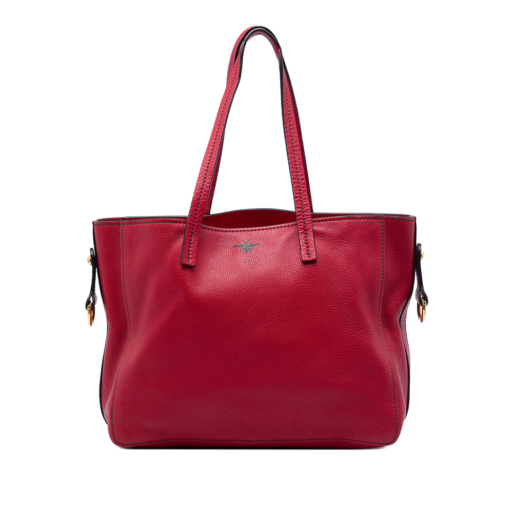 Pre-Loved Dior Medium Grained Calfskin D Bee Shopper Tote